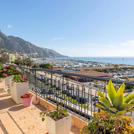 Apartment Le Garavan Beach - Giotto - Magnifique 3p Climatise En Dernier Etage Face Mer Avec Terrasse Proche Centre Mae-4304 Menton