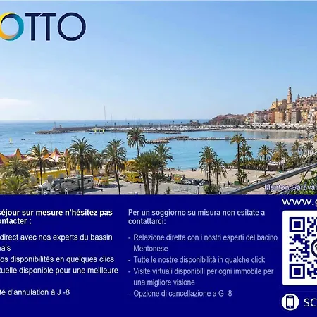 Apartment Le Garavan Beach - Giotto - Magnifique 3p Climatise En Dernier Etage Face Mer Avec Terrasse Proche Centre Mae-4304